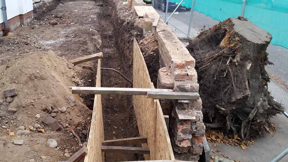 Digging Foundations for Care Home Extension