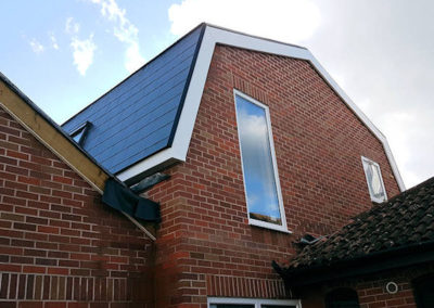 Mansard Gable end with windows