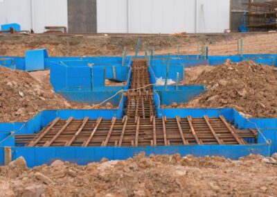  Construction Company prepares ring beam foundations