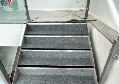 New stairs carpets installed